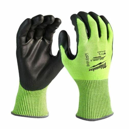 Milwaukee 4932479928 Hi-Vis 4/D Vágási Szintű L/9-es Vágásbiztos Kesztyű