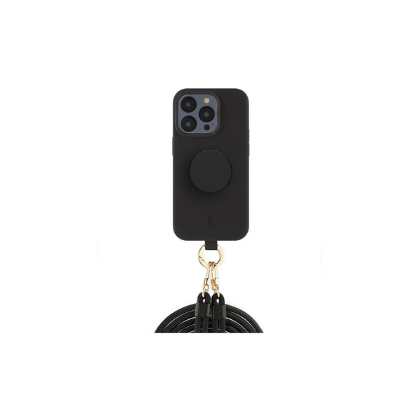 JE 3in1 PopGrip tok iPhone 15 Pro 6.1 készülékhez fekete 30485 (Just Elegance)