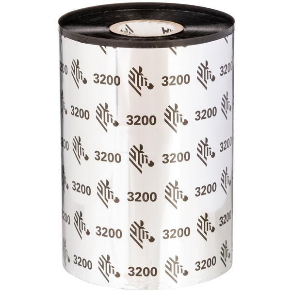 Wax/Resin Ribbon, 110mmx300m, 3200| High Performance, 25mm core, with notches for GT800 printer, 12/box