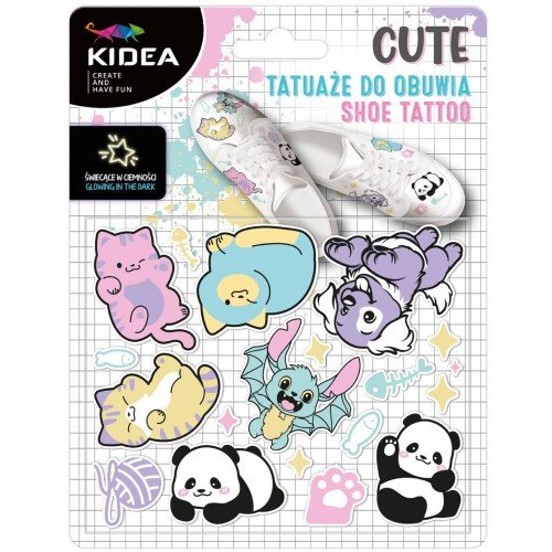 Kidea TZOCKA Sötétben Világító Cipő Tetoválás - Cute (TZOCKA)