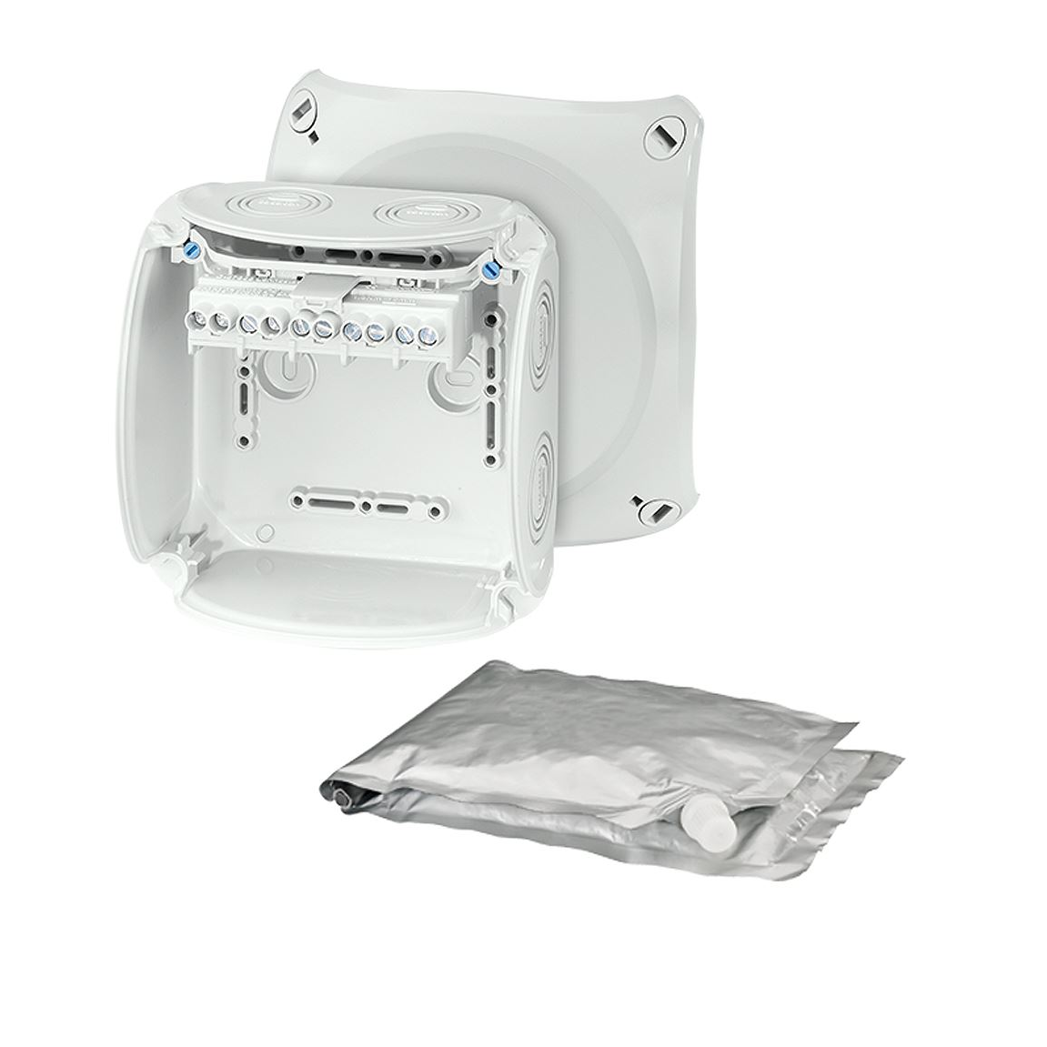 Hensel WP 0606 G vízálló kábelösszekötő doboz kiöntőmasszával szürke (62000105) (WP 0606 G)