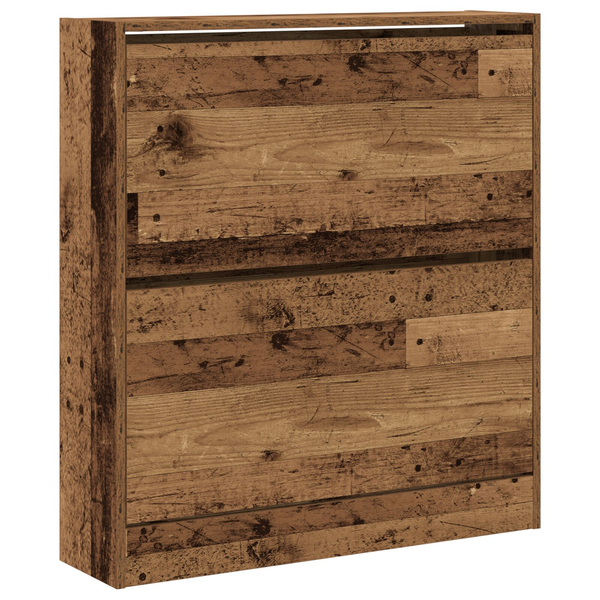 Cipőtartó Flip Fiókkal Régi Fa 80x21x87,5 cm