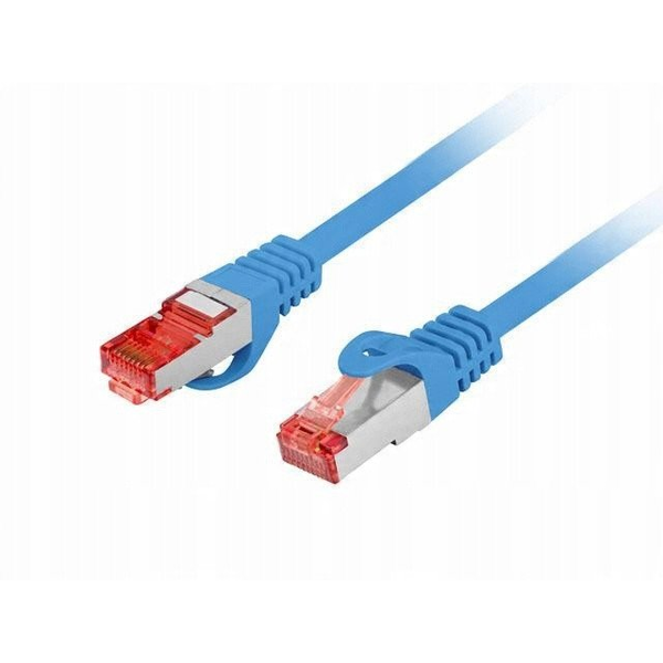 Patchcord Lanberg S/FTP kat.6 0,25m LSZH CU fluke passed niebieski