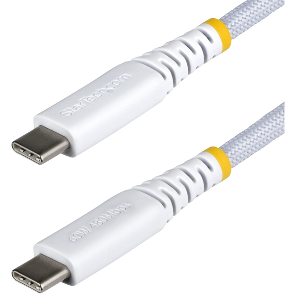 StarTech.com USB2CC30CMNCBRWH USB-kabel USB 2.0 0,3 m USB C 0,48 Gbit/sek. 60 W Hvid