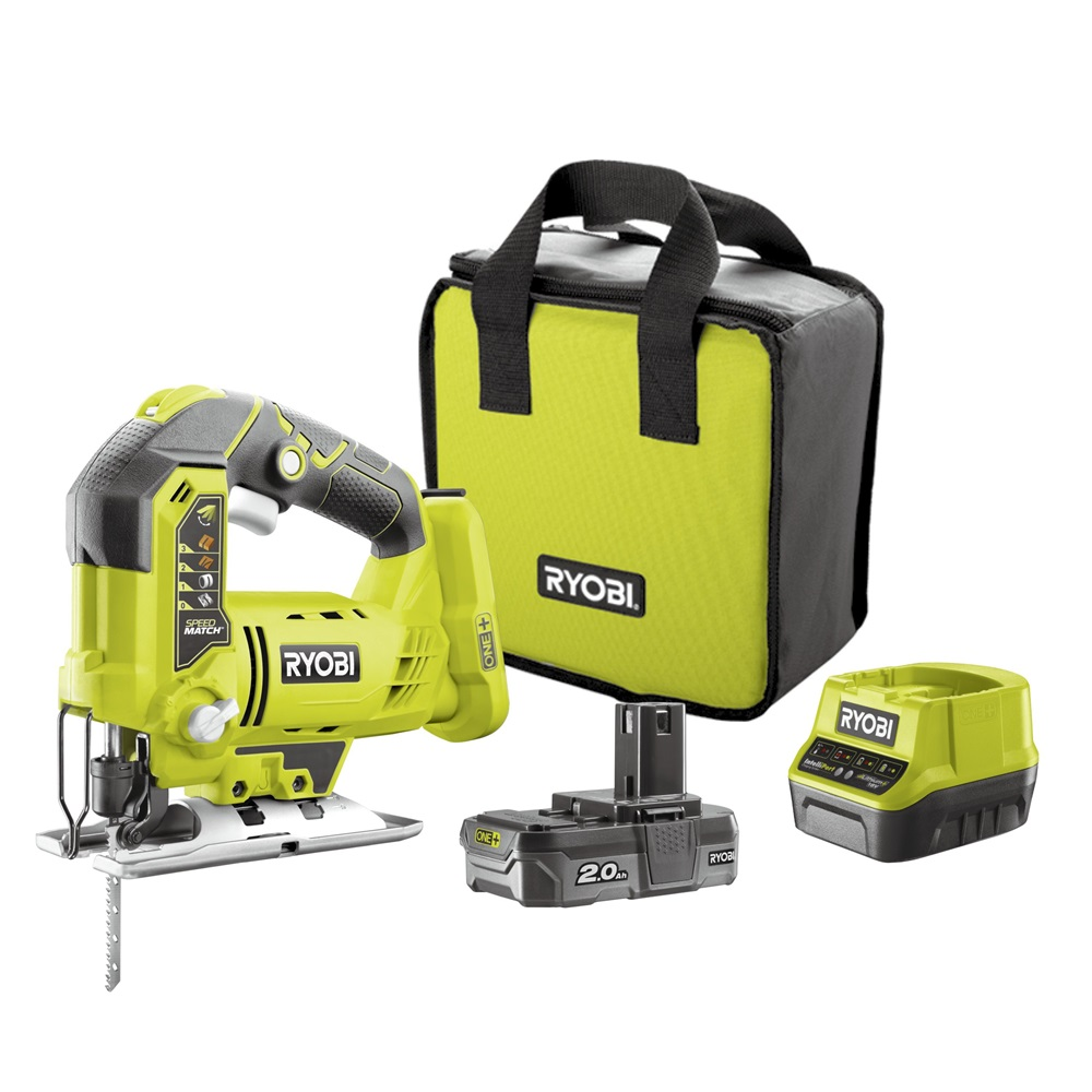 Ryobi R18JS-120S 18V Akkumulátoros Szúrófűrész + 1x 2Ah Akku + Töltő (5133004232)