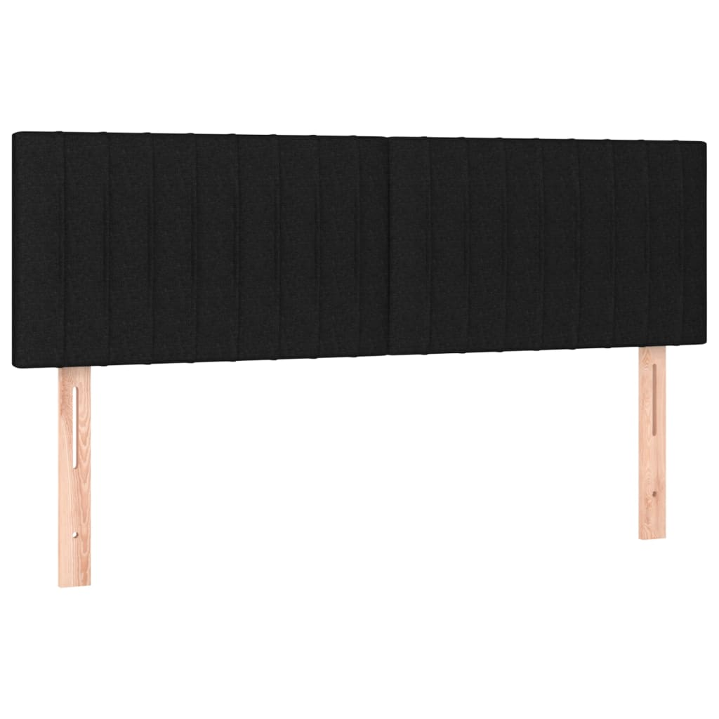 2 db fekete szövet fejtámla 72 x 5 x 78/88 cm (346244)