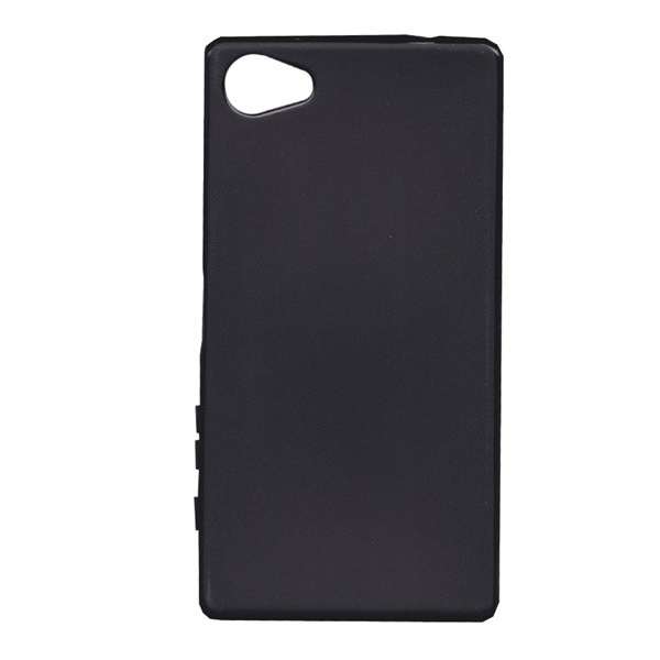 Szilikon telefonvédő (matt) FEKETE [Sony Xperia Z5 Compact (E5803)] (5996457589982)