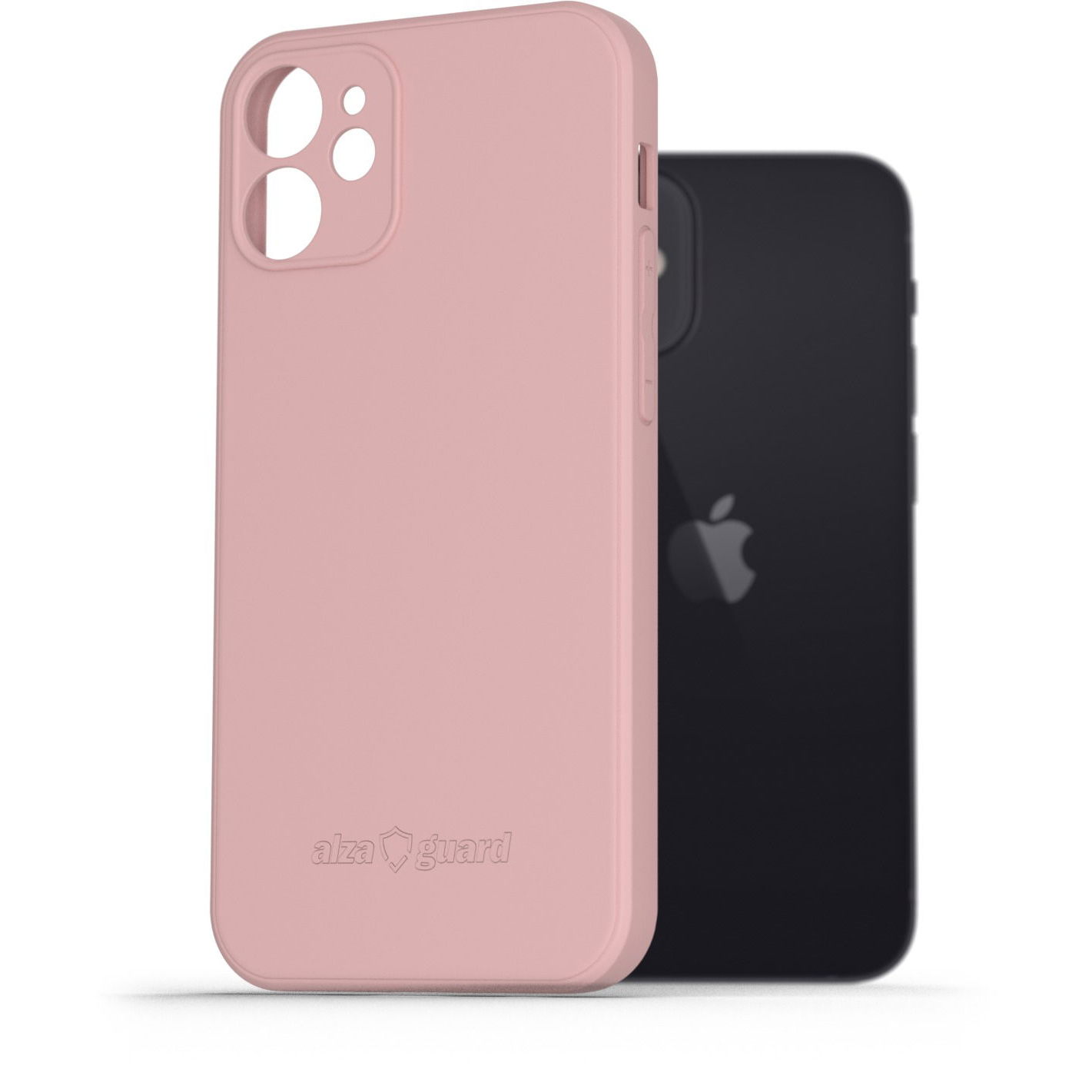 AlzaGuard Matte iPhone 12 mini rózsaszín TPU tok (AGD-PCT11P)