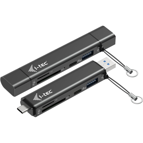 i-tec CADONGLEUSBSD interface hub USB 3.2 Gen 1 (3.1 Gen 1) Type-A + Type-C 5000 Mbit/s Sort