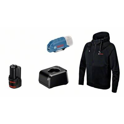 Heat+Jacket GHH 12+18V Kit Größe XL (schwarz, inkl. Ladeadapter GAA 12V-21, 1x 12-Volt-Akku)