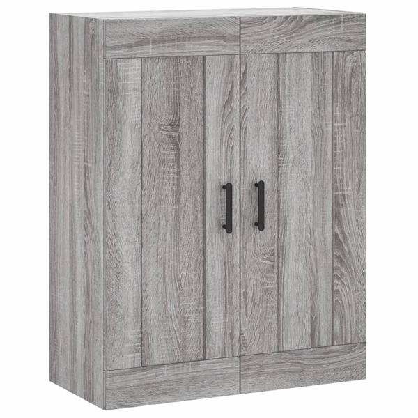 Dulap pe perete, sonoma gri, 69,5x34x90 cm, lemn prelucrat
