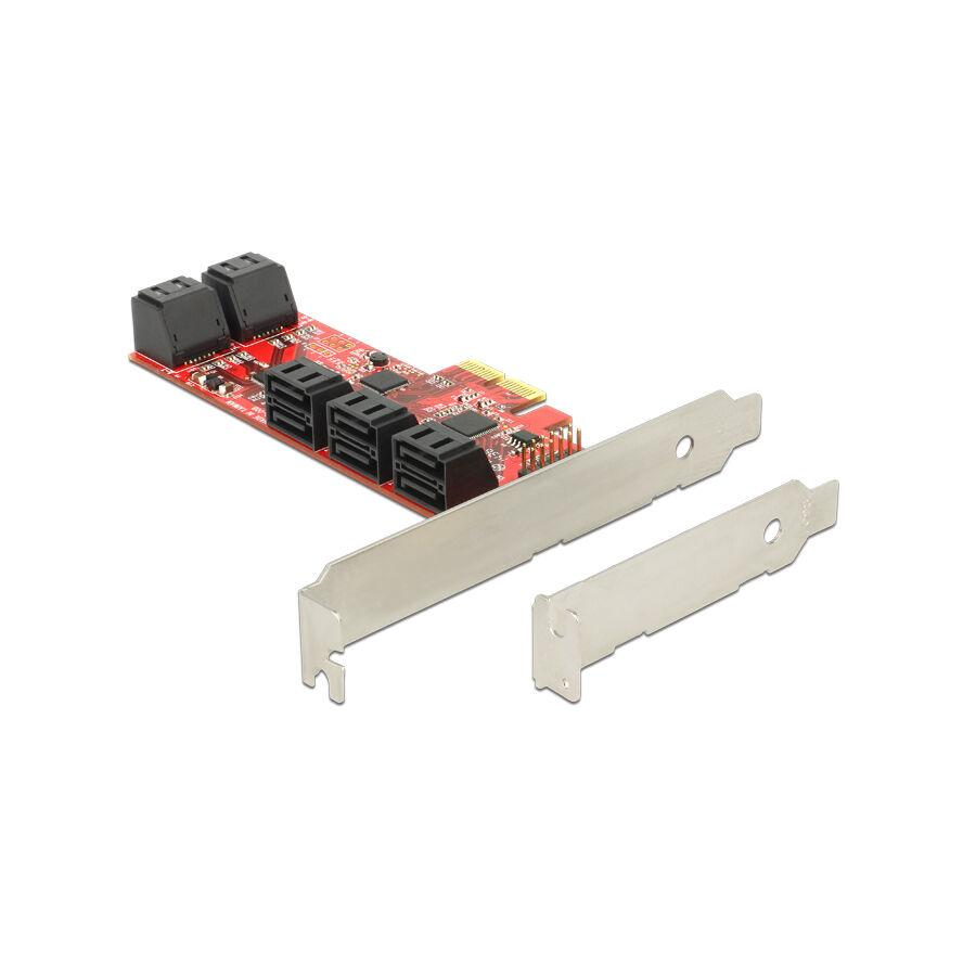 DeLock 10xSATA bővítő kártya PCI-E (89384) (89384)