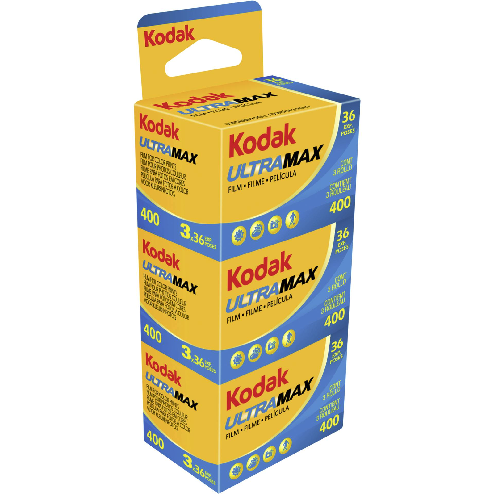 Kodak Ultramax 36/400 Színes negatív film (3 db / csomag) (1024389)