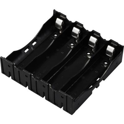 TRU COMPONENTS Elemtartó 4 18650 Kontaktpólus (H x Sz x Ma) 78 x 79 x 21 mm (TC-13220720)