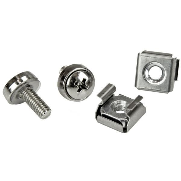 Startech.com M5 x 12mm Screws and Cage Nuts csavar és anya 100db ezüst (CABSCREWM52) (CABSCREWM52)