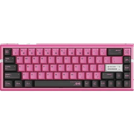 ATK RS6 Ultra Sakura Warrior USB-C angol gaming mechanikus billentyűzet rózsaszín-fekete (RS6 ULTRA SAKURA WARRIOR)