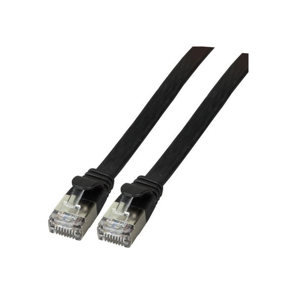 EFB RJ45 Patchkabel U/FTP,Cat.6A,TPE 4,0mm ultraflex,2m,sw