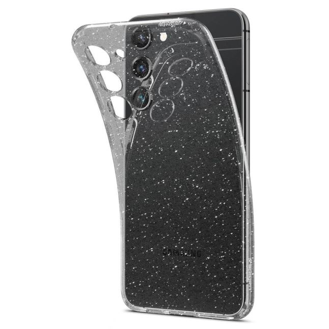 Spigen Liquid Crystal Glitter Samsung Galaxy S23 tok átlátszó-csillámos (ACS05710) (ACS05710)
