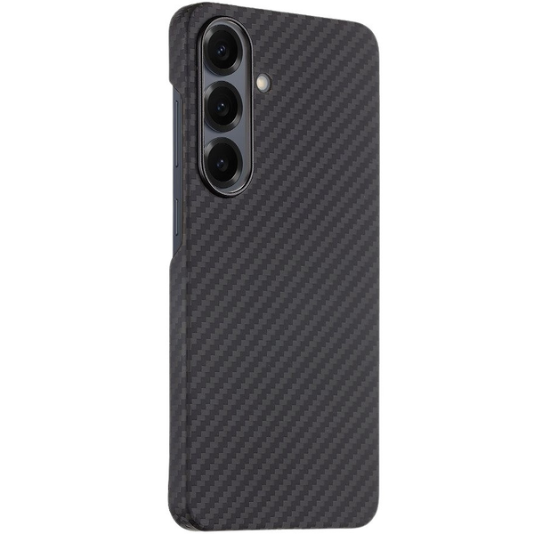 Samsung Galaxy S26 SM-S942, Műanyag hátlap védőtok, közepesen ütésálló, aramidszállal, Magsafe töltővel kompatibilis, karbon minta, Tactical MagForce Aramid, fekete