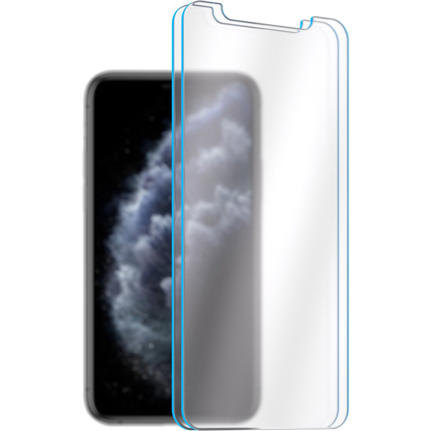 AlzaGuard Case Friendly Glass iPhone 11 Pro / X / XS 2.5D üvegfólia - 2db (AGD-TGC0112P2)