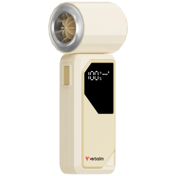 Verbatim Cool 'n' Go AirJet Srebro, Bijelo Ručni ventilator