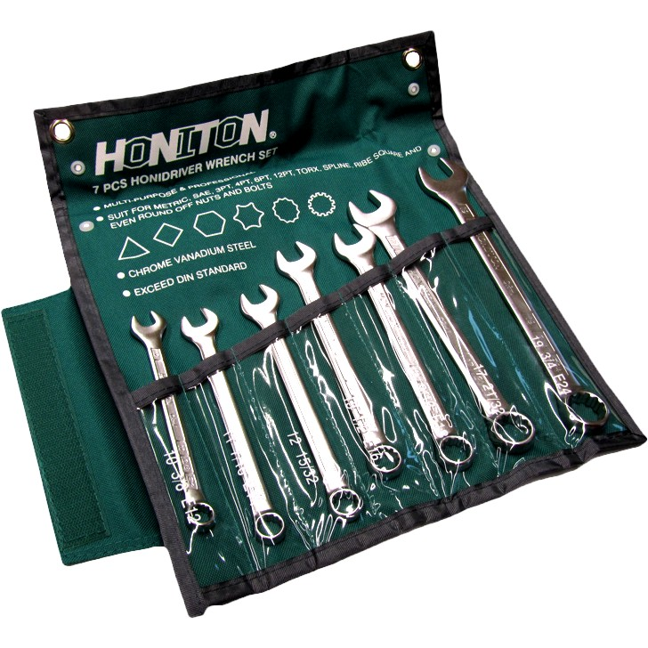 Csillag-villáskulcs készlet 10-19mm Honiton (H0107)