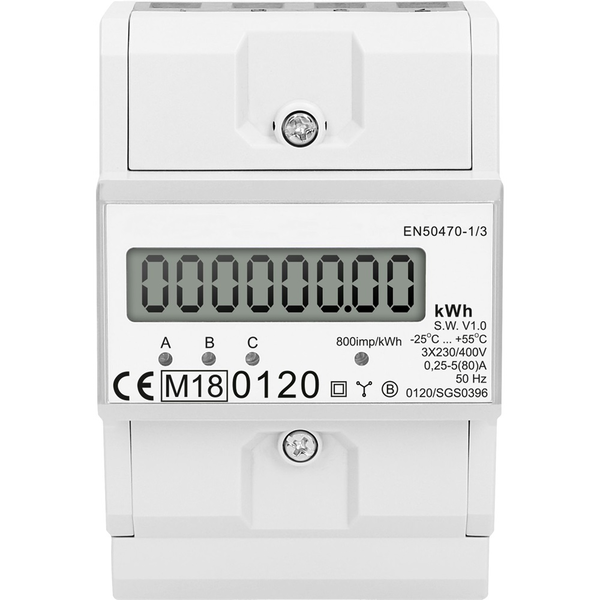 Virone 321516 DIN Sínre 3 Fázisú Digitális almérő