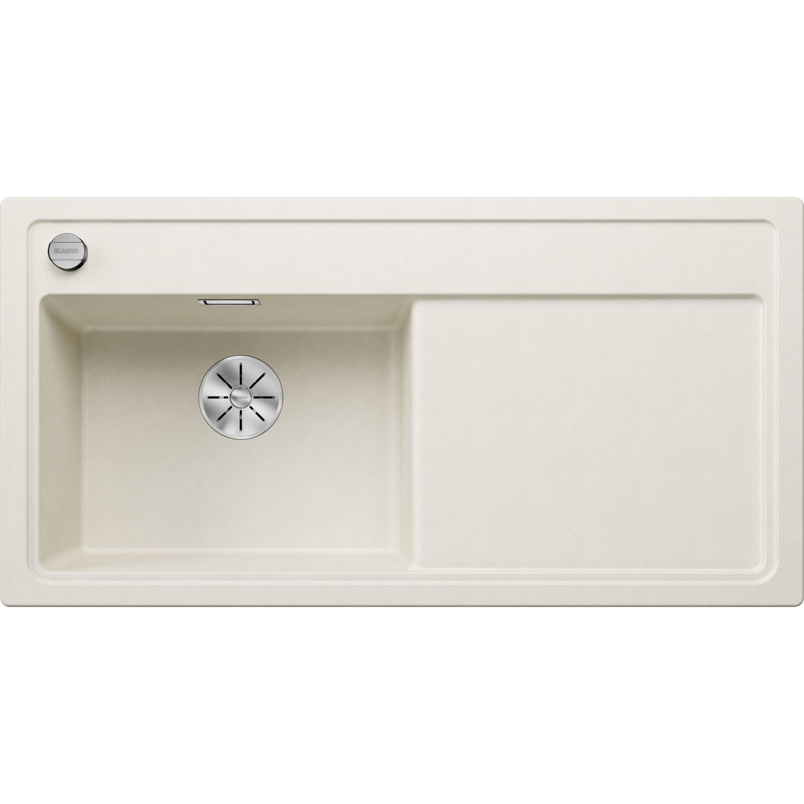 Blanco ZENAR XL 6S Silgránit Törtfehér színű-EXC balos Gránit mosogatótál (527187) (527187)