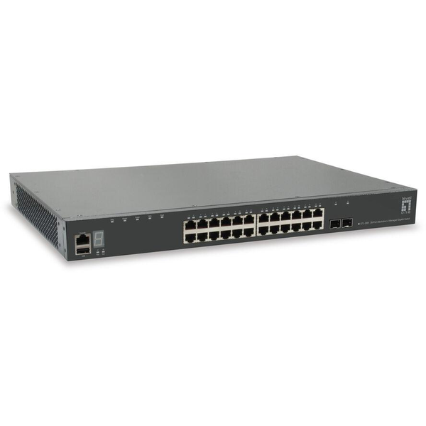 LevelOne GTL-2891 netværksswitch Administreret L3 Gigabit Ethernet (10/100/1000) Grå