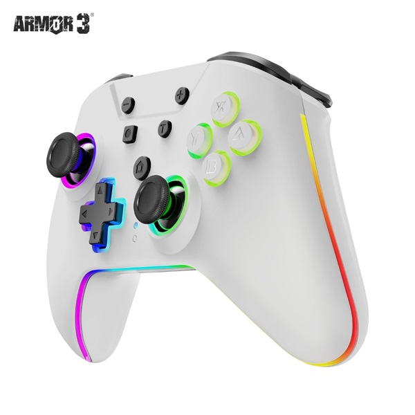 ARMOR3 Nurival vezeték nélküli "Hall Effect" kontroller (Nintendo Switch/OLED) - Fehér (M07619-WHHE)