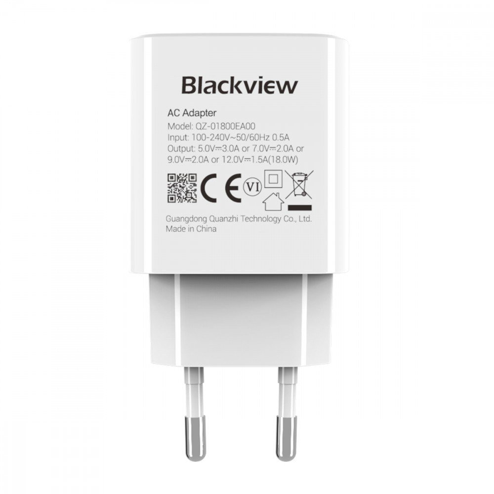 Blackview USB-C Hálózati Töltő Adapter 18W - Fehér (CHAR-18W/BV)