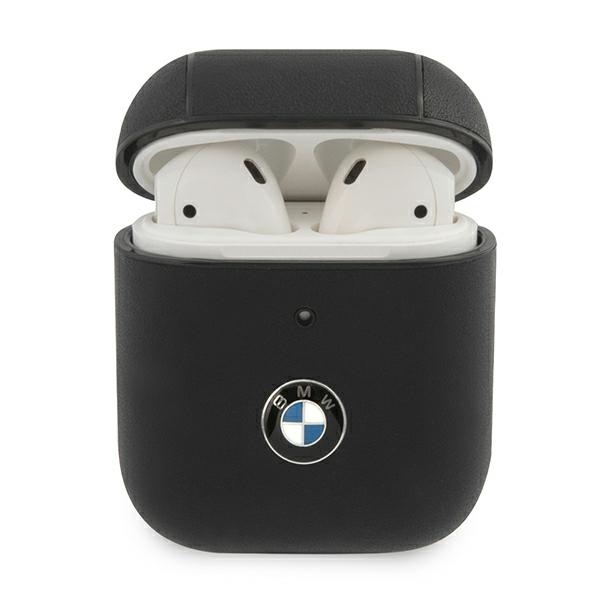 BMW Geniune Leather Signature Apple AirPods szilikon tok, fekete