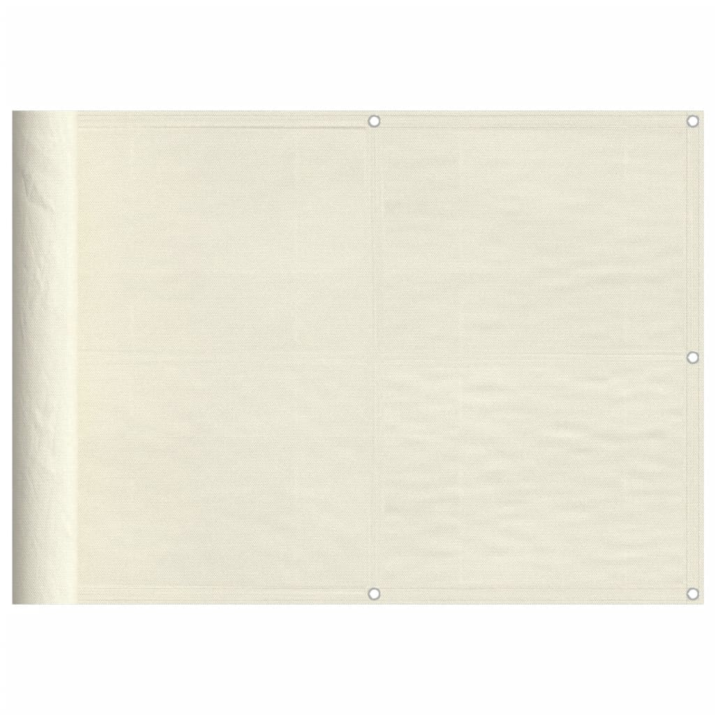 krémszínű erkélyparaván 100% oxford poliészter 75 x 800 cm (4000194)