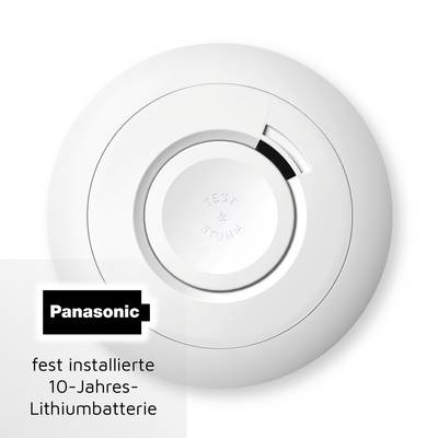 Ei Electronics Füstjelző vezték nélkülire alakítható, Hálózatba köthető Elemekről üzemeltetett (O) 115 mm (Ei650W-1XD) (Ei650W-1XD)