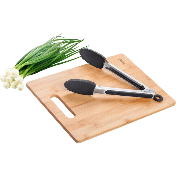 Lamart Bamboo LT2060 vágódeszka szilikonos fogócsipesszel