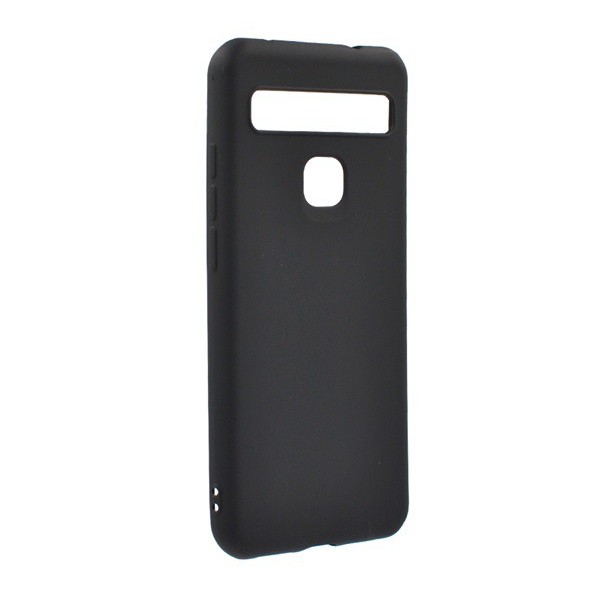 Szilikon telefonvédő (matt) FEKETE [TCL 10 Lite (TCL 10L)] (5996457976645)