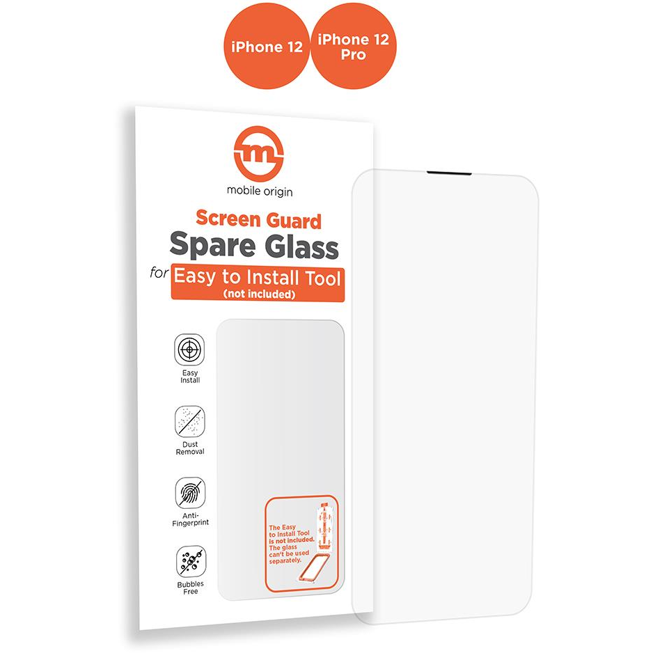 Ochranné sklo pre iPhone 12 Pro Mobile Origin Orange (SGA-SP-i12Pro)