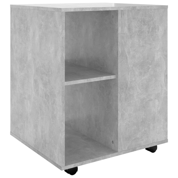 betonszürke forgácslap kerekes szekrény 60 x 53 x 72 cm