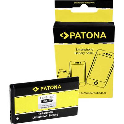 Kamera akku Patona Megfelelő eredeti akku BL-5CA, BL-5CB, BL-5C, HX-N3650A, HXE-W01, SZW20110613, PX-3315-675, T90506 3.7 V 1200 mAh BL-5C 6600/3100/7610/6230 (B6545)