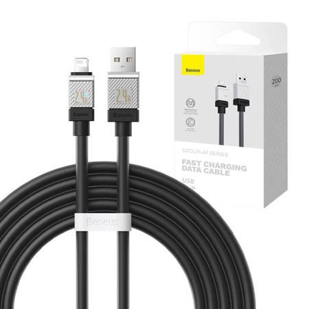 Baseus USB-C - Lightning kábel 2.4A 2m fekete (CAKW000501)