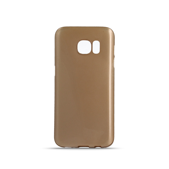 Apple iPhone 6 Plus / 6S Plus, TPU szilikon tok, ultravékony, fényes felület, Ultra Chrome, arany (47525)