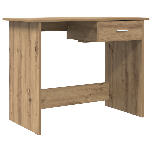 Birou cu sertar stejar artizanal 100 x 50 x 76 cm Lemn compozit