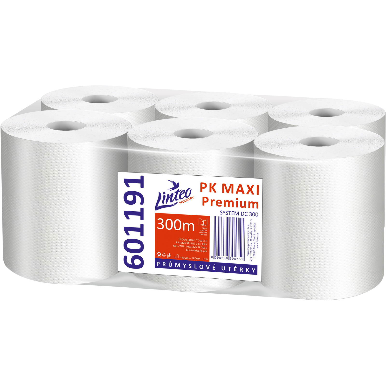 LINTEO PK MAXI Premium DC cellulóz 300 m, 6 db (8595686305751)