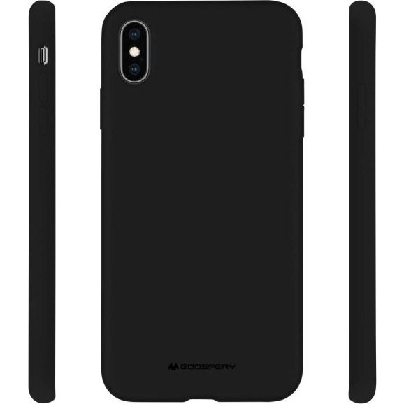 Mercury Silicone Apple iPhone 14 Pro Max szilikon tok, fekete