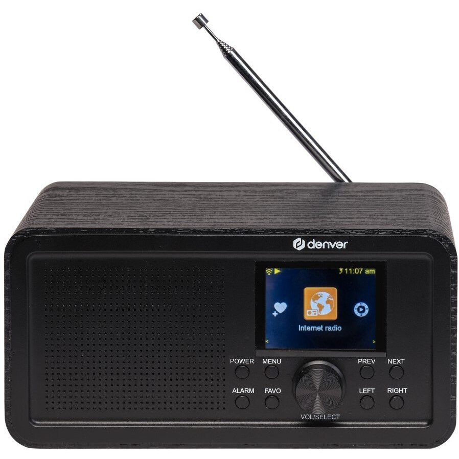 Denver DIR-200 Asztali internetrádió DAB+, FM, Internet Internetrádió, URH, Bluetooth®, DAB+, WLAN Ébresztő funkció Fekete (111111000660)