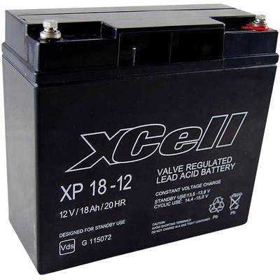 Ólom zselés akku AGM 12 V 18 Ah 181 x 167 x 77 mm XCell XP1812 (XCEXP1812)