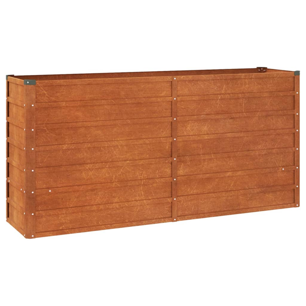 Градинска повдигната леха vidaXL, Ръждив, 160x40x77 см, кортенова стомана