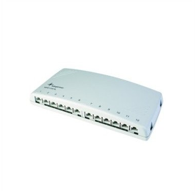 Telegärtner 100006997 12 port Hálózati patchpanel CAT 6A 1 ME Fehér Alkatrészekkel felszerelt (J02022A0052)