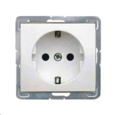 Legrand Valena 2P+F csatlakozóaljzat, fehér, süllyesztett (774420)