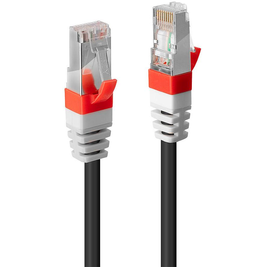 Lindy Cat.6 (A) SSTP / S/FTP PIMF Premium 0.3m sieťový kábel Čierna 0,3 m